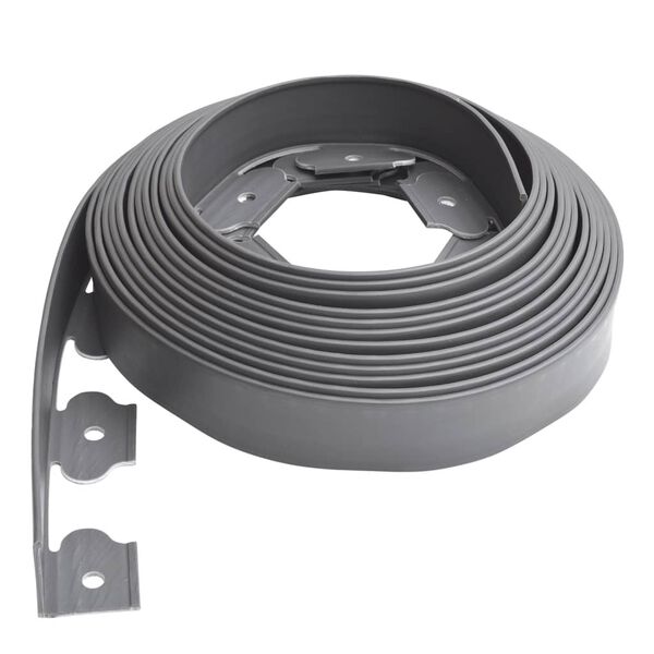 Nature Limitador de bordas de jardim 5 cm x 10 m cinzento