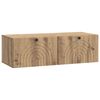 vidaXL Gabinete de TV de Parede Carvalho Arttisan 99 x 41 x 30 cm