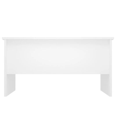 vidaXL Mesa de centro 80x50x42,5 cm madeira processada branco