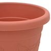 vidaXL Vaso Redondo para Flores 6 pcs Vermelho Tijolo &Oslash; 26 x 21.5 cm