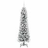 vidaXL &Aacute;rvore de Natal Artificial Branco 180 cm PVC, Metal e Pl&aacute;stico