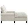 vidaXL Chaise Lounge com almofada Creme 91 x 157 x 91 cm Veludo