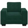 vidaXL Poltrona 100x77x82 cm veludo verde-escuro