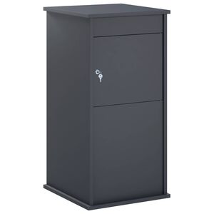 vidaXL caixa de correio Antracite 50 x 52 x 100 cm A&ccedil;o