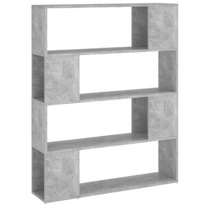 vidaXL Estante/divis&oacute;ria 100x24x124 cm cinzento cimento