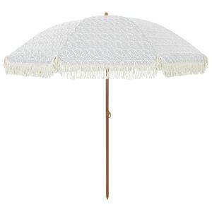 vidaXL Parasol de Praia 205 x 205 x 210 cm Poli&eacute;ster e A&ccedil;o Redondo