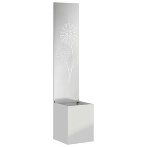 vidaXL Tela de Privacidade para Jardim Fretwork Prateado 32 x 150 cm