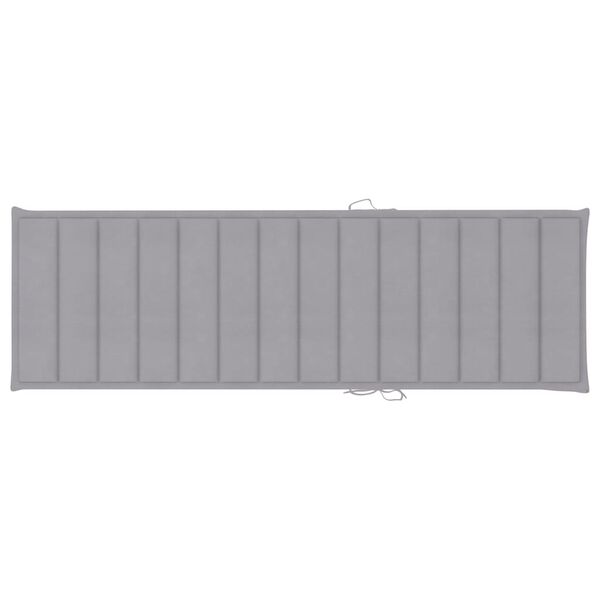 vidaXL Espreguiçadeira de jardim com mesa e almofadão pinho impregnado