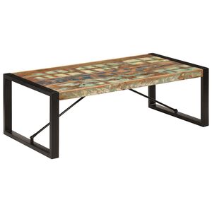 vidaXL Mesa de centro 120x60x40 cm madeira recuperada maci&ccedil;a