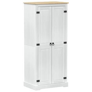 vidaXL Guarda-roupas com prateleira com porta Branco 76 x 50 x 170 cm