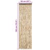 vidaXL Cortina anti-insetos 56x185 cm chenille bege