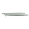 vidaXL Tecido de substitui&ccedil;&atilde;o para toldo Verde e Branco 580 x 345 cm