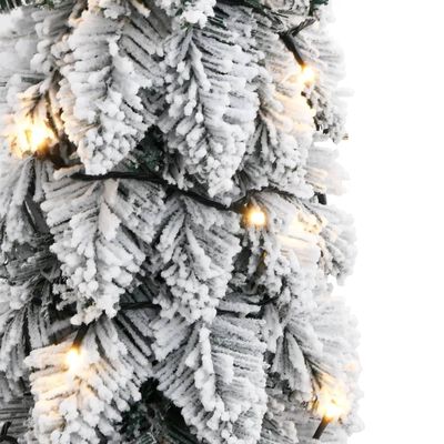 vidaXL Árvore Natal artificial pré-iluminada 30 LEDs e flocos de neve