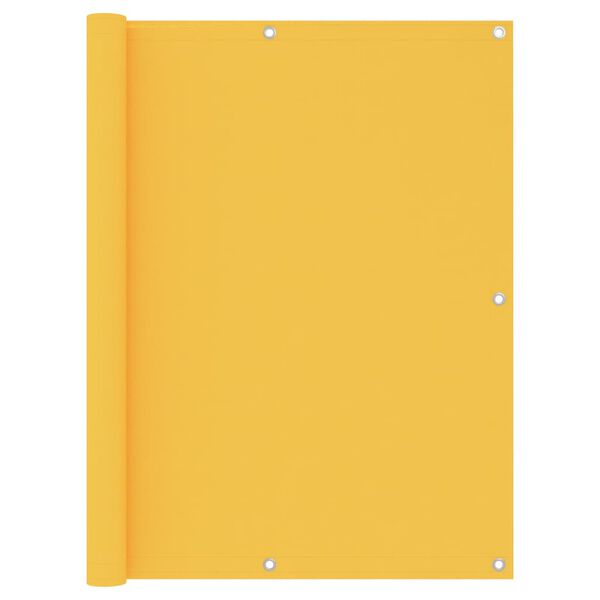 vidaXL Tela de varanda 120x400 cm tecido Oxford amarelo