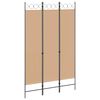 vidaXL Divis&oacute;ria de 3 Pain&eacute;is Bege 120 x 200 cm Tecido