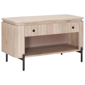 vidaXL Banco para Sapatos com gaveta com prateleira 85 x 37 x 48 cm