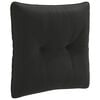 vidaXL Almofada de encosto PUTTEN 100% Poli&eacute;ster Preto 40 x 40 x 10 cm