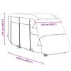 vidaXL Capas autocaravanas 610x235x275 cm tecido n&atilde;o tecido cinzento