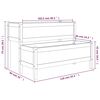vidaXL Vaso/floreira 110x84x75 cm pinho maci&ccedil;o branco