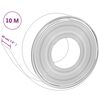 vidaXL Borda de jardim 10 m 20 cm polietileno preto