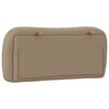 vidaXL Almofad&atilde;o de cabeceira Hvar 80 cm couro artificial cappuccino