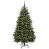 vidaXL &Aacute;rvore de Natal Artificial Verde 210 cm PVC e Metal