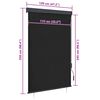 vidaXL Estore de rolo para exterior 120x250 cm antracite