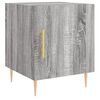 vidaXL Mesa cabeceira 40x40x50 cm derivados de madeira cinzento sonoma