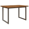 vidaXL Mesa de Jantar Com Bordas Naturais 90 x 55 x 75 cm