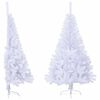 vidaXL Meia árvore de Natal artificial com suporte 150 cm PVC branco