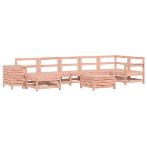 vidaXL 9 pcs conjunto sof&aacute;s jardim madeira abeto-de-douglas