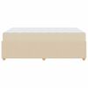vidaXL Estrutura da Cama com colch&atilde;o Creme 120 x 190 cm tecido