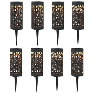 vidaXL Luzes Solares para Exterior com Pino de Aterragem 8 pcs 29 cm