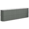 vidaXL Canteiro elevado jardim 224x40x68 a&ccedil;o galvanizado antracite
