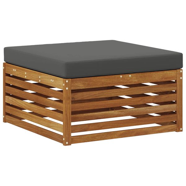 vidaXL Conjuntos de sof&aacute;s com almofada 6 pcs Natural e Antracite