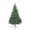vidaXL &Aacute;rvore de Natal Artificial Pr&eacute;-iluminada Verde 240 cm PVC