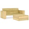 vidaXL 2 pcs conjunto lounge de jardim madeira de pinho impregnada