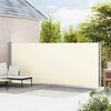 vidaXL Toldo lateral retr&aacute;til de p&aacute;tio 180x600 cm cor creme
