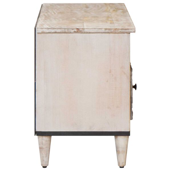 vidaXL Gabinete para TV com gaveta Branco 100 x 33,5 x 46 cm