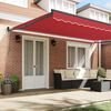 vidaXL Toldo Retr&aacute;til Vermelho 500 &times; 300 cm Poli&eacute;ster e Metal