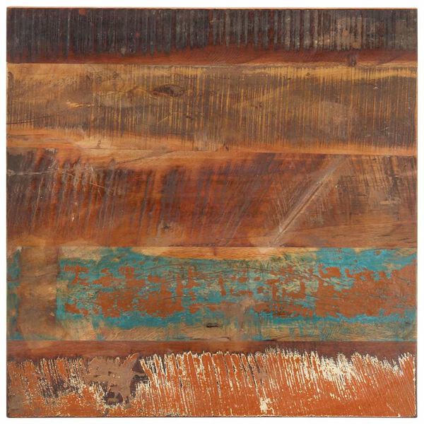 vidaXL Tampo mesa quadrado 60x60cm 25-27mm madeira recuperada maciça