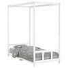 vidaXL Estrutura de cama infantil 90x190 cm pinho maci&ccedil;o branco