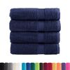 vidaXL Toalhas banho premium SOLUND 4pcs 70x140cm 600gsm azul-marinho