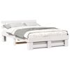 vidaXL Estrutura da Cama com cabeceira Branco 150 x 200 cm