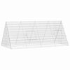 vidaXL Gaiola para galinhas Prateado 215 x 100 x 85 cm A&ccedil;o Galvanizado