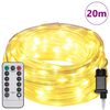 vidaXL Luz de Corda com 480 LEDs Branco quente 20 m PVC