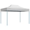 vidaXL Tenda dobr&aacute;vel profissional para festas 280x410x315 cm a&ccedil;o branco