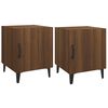 vidaXL Mesas de cabeceira 2 pcs derivados de madeira carvalho castanho