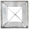 vidaXL Estacas de enterrar 2 pcs 10x10x76 cm a&ccedil;o galvanizado prateado