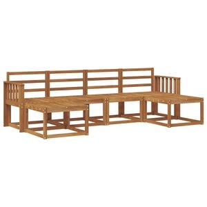 vidaXL Conjunto de Sof&aacute;s para Exterior 6 pcs Natural